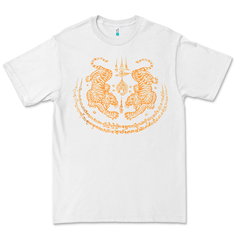 Twin Tiger Sak Yant Tattoo Muay Thai Thailand Martial Art Tank Top Premium Tee by linhVisuals | Teevron