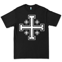 Black crusader cross of jerusalem knights templa Premium Tee - linhVisuals