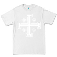 White crusader cross of jerusalem knights templa Premium Tee - linhVisuals