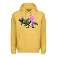 Antique Gold balerina t rex dinosaur with tutu Premium Hoodie - Artiststas