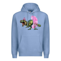 Colony Blue balerina t rex dinosaur with tutu Premium Hoodie - Artiststas