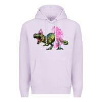 Lilac balerina t rex dinosaur with tutu Premium Hoodie - Artiststas