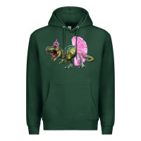 Balerina T Rex Dinosaur With Tutu Premium Hoodie | Teevron