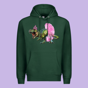 Balerina T Rex Dinosaur With Tutu Premium Hoodie Designed By Artiststas