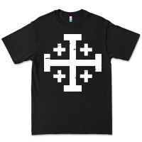 Black crusader cross of jerusalem Premium Tee - linhVisuals