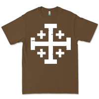 Cacao crusader cross of jerusalem Premium Tee - linhVisuals