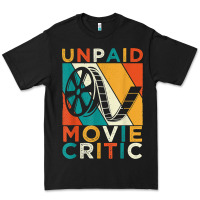 Black unpaid movie critic shirt film cinema motion picture fan t shirt Premium Tee - linhVisuals
