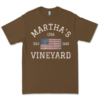 Cacao martha's vineyard massachusetts american flag usa vintage pullover hoo Premium Tee - linhVisuals