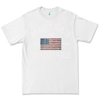 White martha's vineyard massachusetts american flag usa vintage pullover hoo Premium Tee - linhVisuals