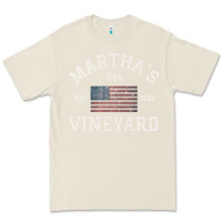 Bone martha's vineyard massachusetts american flag usa vintage pullover hoo Premium Tee - linhVisuals