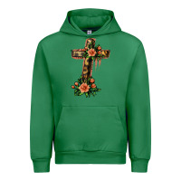Emerald Flower Cross Urban Hoodie - Jasminsmagicworld