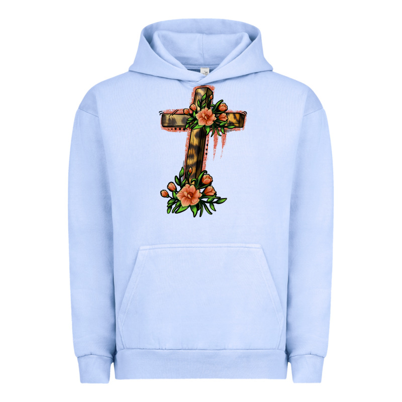 Flower Cross Urban Hoodie by Jasminsmagicworld | Teevron