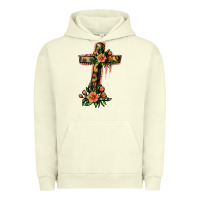 Pigment Pistachio Flower Cross Urban Hoodie - Jasminsmagicworld
