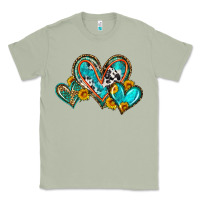 Matcha western leopard turquoise cowhide hearts olivia Classic Tee - OliviaCreatesArt