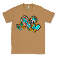 Toasted Coconut western leopard turquoise cowhide hearts olivia Classic Tee - OliviaCreatesArt