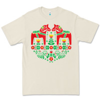 Bone swedish dala horse folk art t shirt Premium Tee - linhVisuals