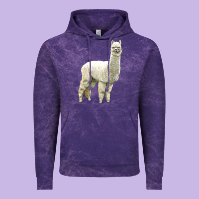Alpaca Vintage Hoodie Designed By Lillyallendesigns