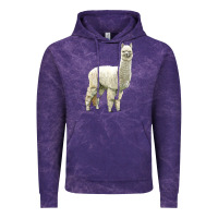 Cloud Purple Alpaca Vintage Hoodie - LillyAllenDesigns