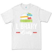 White womens funny library lady librarian library assistant t shirt Premium Tee - linhVisuals