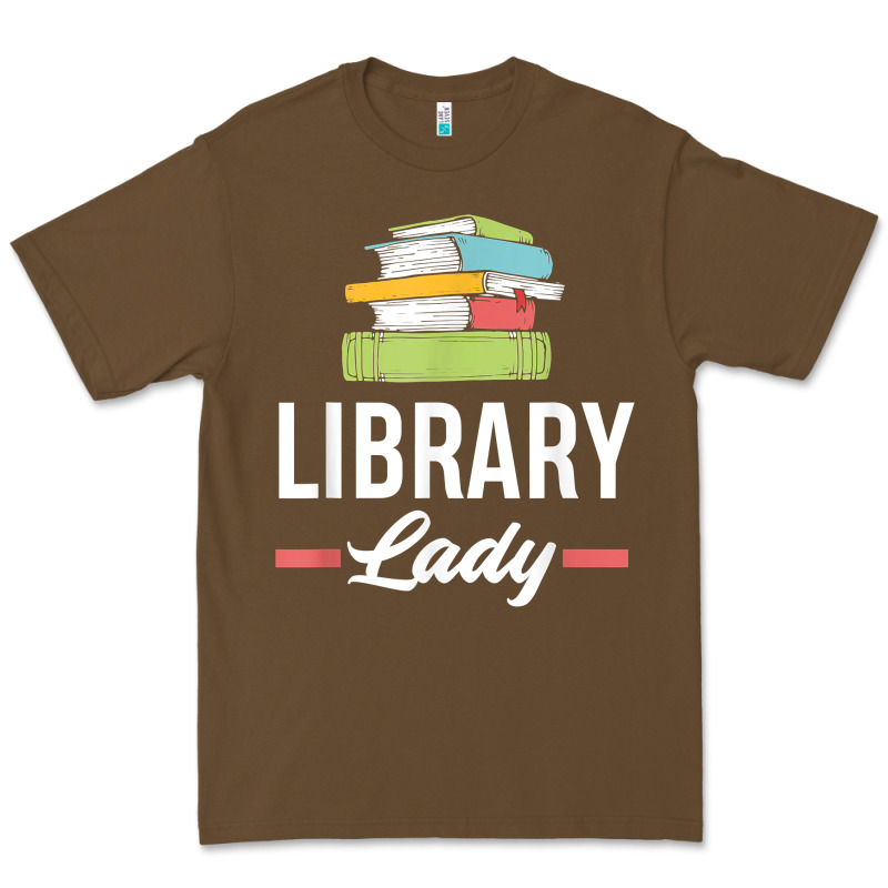 Womens Funny Library Lady Librarian Library Assistant T Shirt Premium Tee by linhVisuals | Teevron