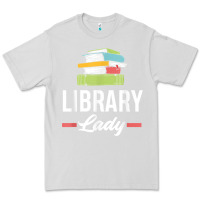 Dove Grey womens funny library lady librarian library assistant t shirt Premium Tee - linhVisuals