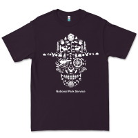 Plum national park service, skull animals hiking camping eliments t shirt Premium Tee - linhVisuals