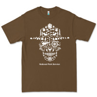Cacao national park service, skull animals hiking camping eliments t shirt Premium Tee - linhVisuals