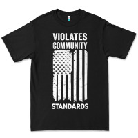 Black violates community standards apparel community t shirt Premium Tee - linhVisuals