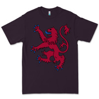 Plum lion rampant of scotland, royal banner, royal arms, scottish pride Premium Tee - linhVisuals