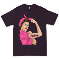 Plum believe cancer awareness women gift Premium Tee - linhVisuals