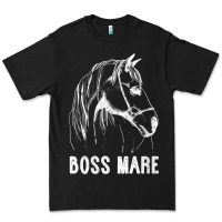 Black womens boss mare horseback riding equestrians men horse women gift v n Premium Tee - linhVisuals