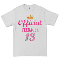Dove Grey official 13 teenager cute 13th birthday ideas for girls t shirt Premium Tee - linhVisuals