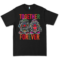 Black mr. & mrs. potato head day of the dead together forever premium t shir Premium Tee - linhVisuals