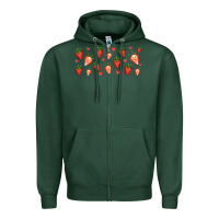 Sports Green strawberry Zipper Hoodie - Jasminsmagicworld