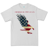 Dove Grey courage is contagious and eagle Premium Tee - linhVisuals