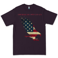 Plum courage is contagious and eagle Premium Tee - linhVisuals