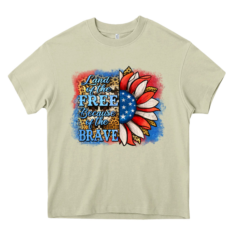 Patriotic Sunflower Land Of The Free Heavy Core Tee by Jasminsmagicworld | Teevron