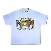 Grape Ice Iam Boy Mom Nothing Scares Me Urban Heavy Tee - CowhideDigitalArt