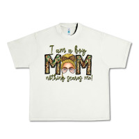 Pistachio Iam Boy Mom Nothing Scares Me Urban Heavy Tee - CowhideDigitalArt