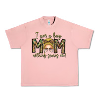 Salmon Iam Boy Mom Nothing Scares Me Urban Heavy Tee - CowhideDigitalArt