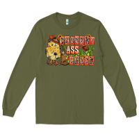 Army Green Country Ass Chick Long Sleeve Tee - CowhideDigitalArt