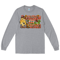 Heather Grey Country Ass Chick Long Sleeve Tee - CowhideDigitalArt