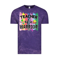 Cloud Purple Teacher of a warrior Vintage Tee - CowhideDigitalArt
