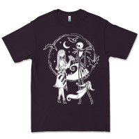 Plum nightmare before christmas jack and sally t shirt Premium Tee - linhVisuals