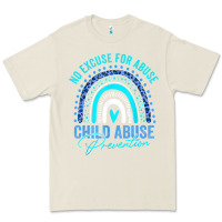 Bone no excuse child abuse prevention awareness leopard rainbow t shirt Premium Tee - linhVisuals