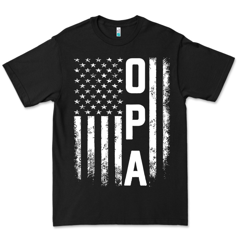 Opa Gift America Flag Gift For Men Father's Day Pullover Hoodie Premium Tee by linhVisuals | Teevron