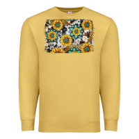 Antique Gold gemstone sunflower cowhide background Premium Sweatshirt - Jasminsmagicworld