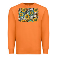 Carrot gemstone sunflower cowhide background Premium Sweatshirt - Jasminsmagicworld