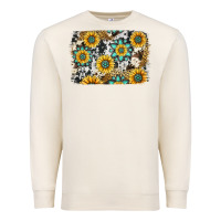 Sandshell gemstone sunflower cowhide background Premium Sweatshirt - Jasminsmagicworld