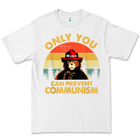 White vintage only you can prevent communism funny bear camping t shirt Premium Tee - linhVisuals